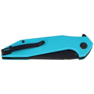 Nóż składany Kubey Nova KU117S, Light Blue G10, Blackwashed 14C28N Kubey Knife