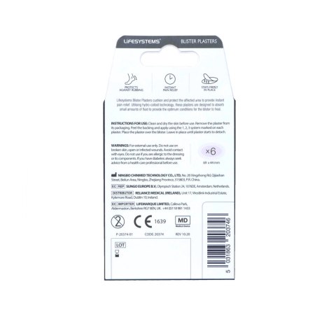 Plastry na odciski Lifesystems Blister Plasters 6 Pack Lifesystems