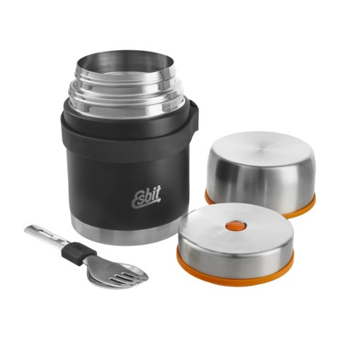 Termos Esbit Classic Food Jug z zestawem sztućców 0,75 l czarny Esbit