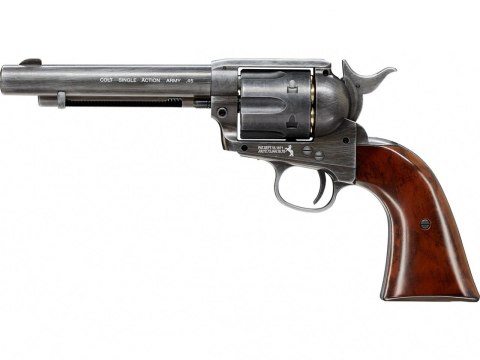 Wiatrówkowy rewolwer Umarex Colt Single Action Army SAA .45 Antique 4,5mm