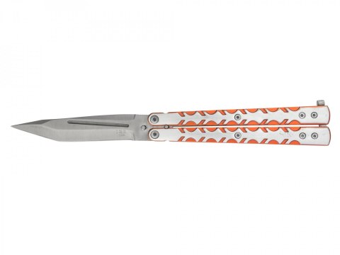 Nóż Joker butterfly czerwono-srebrny ostrze 10 cm