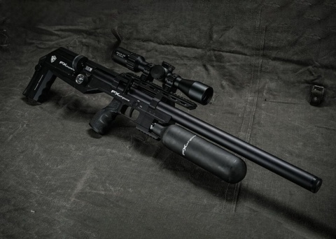Wiatrówka pcpFX Leopard Sniper Bottle 700 ..30 7.62 mm