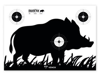 Tarcze papierowe Venox Dzik 61x43 cm 10 szt.
