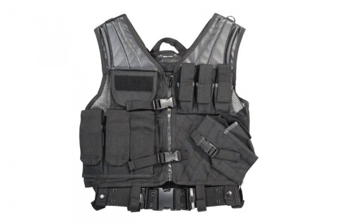 Kamizelka taktyczna Mil-Tec CROSSDRAW USMC czarna