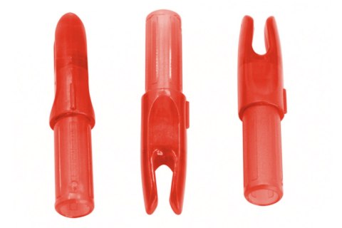 Nasadka do strzałki wewnętrzna 1szt. Czerwona Półprzezroczysta