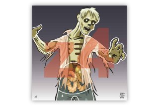 Tarcza wiatrówkowa 14x14 Zombie Z4 1szt.