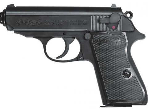 Airsoft Pistol Walther PPK/S czarny Metal Slide