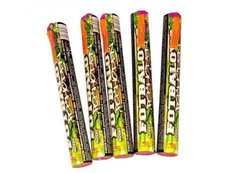 Latarka piłkarska zielona + biały dym 20mm 5szt.