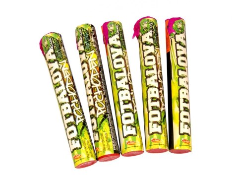 Latarka piłkarska zielona + biały dym 25mm 5szt.