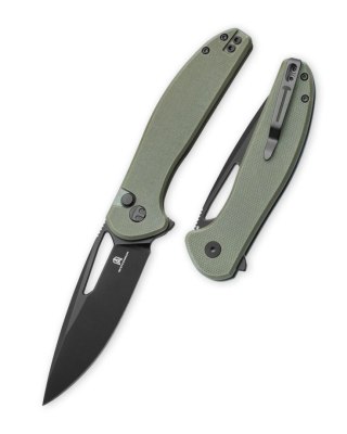 Nóż składany Bestechman Whalefin OD Green G10, Black PVD D2 (BMK18D) Bestechman by Bestech Knives