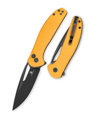 Nóż składany Bestechman Whalefin Yellow G10, Black PVD D2 (BMK18E) Bestechman by Bestech Knives