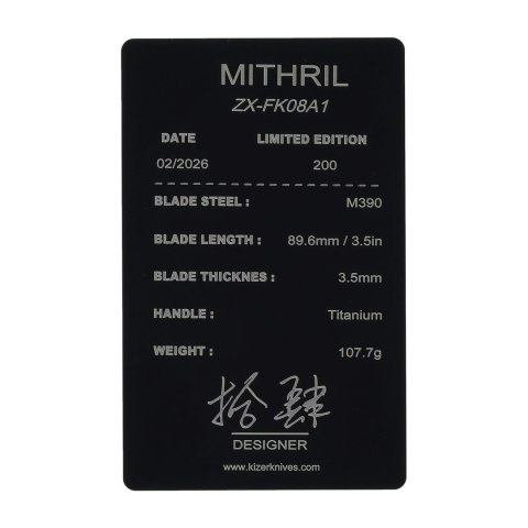 Nóż składany Kizer Mithril ZX-FK08A1 Kizer