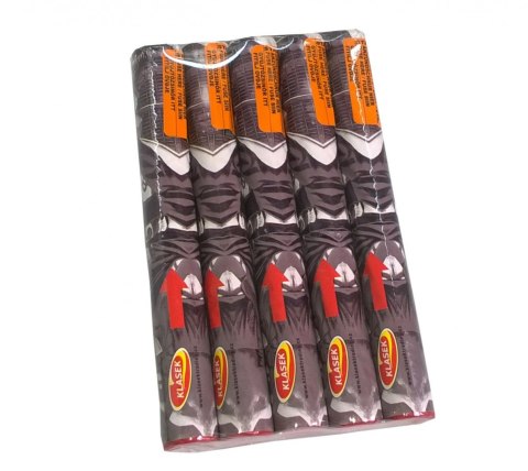 Pochodnia piłkarska biała + biały dym 20mm 5szt.