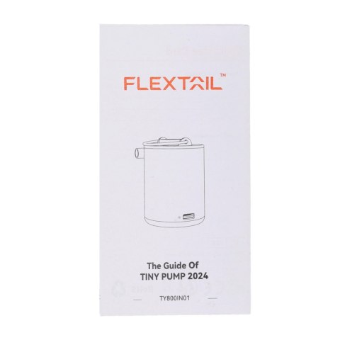 Pompka do materaca Flextail Tiny Pump 2024 pomarańczowa Flextail