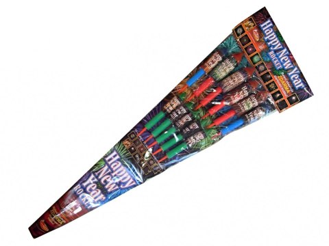 Rakiety Happy New Year zestaw 11szt.