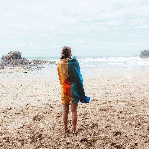 Ręcznik turystyczny Lifeventure Recycled SoftFibre Trek Towel Giant - sun Lifeventure