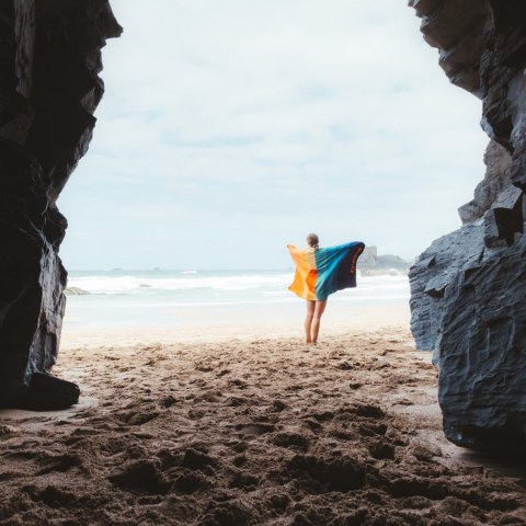 Ręcznik turystyczny Lifeventure Recycled SoftFibre Trek Towel Giant - sun Lifeventure