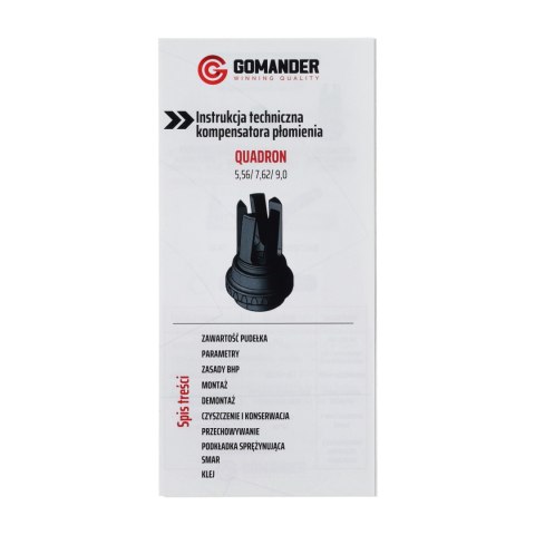 Tłumik płomienia Gomander Quadron S 9 M14X1 Gomander