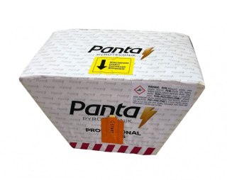 Compact 49 strzałów / 16mm Red Glitter Mine skośny