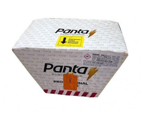 Compact 49 strzałów / 16mm Red Glitter Mine skośny