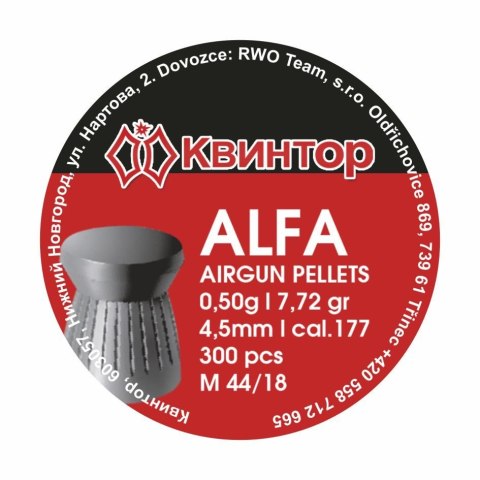 Kvintor Alfa 4,5 mm 300 szt.