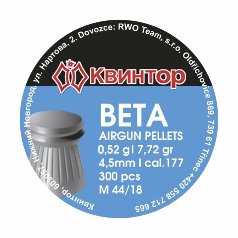 Kvintor Beta 4,5 mm 300 szt.