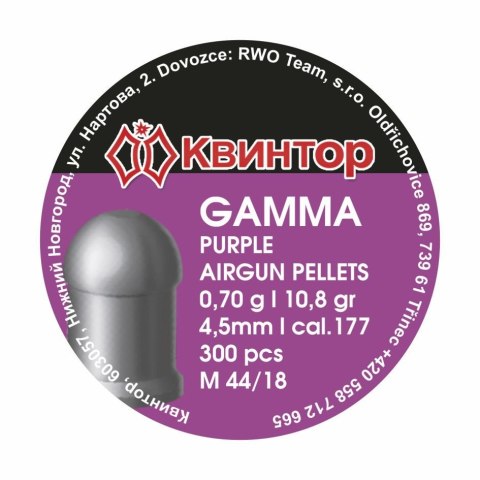 Kvintor Gamma Purple 4,5 mm 300 szt.