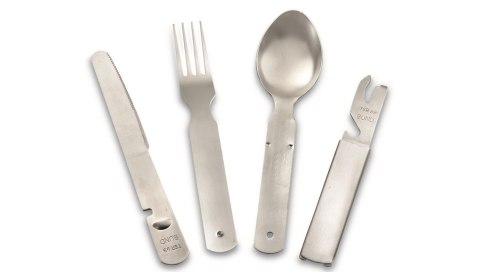 MFH 4-częściowe sztućce turystyczne