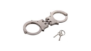 MFH chromowane kajdanki z podwójnym łańcuchem