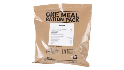 MRE Jeden posiłek, Menu IV - Wołowina z grzybami