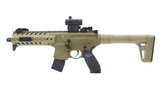 Wiatrówka Sig Sauer MPX 4,5mm FDE Sand z kolimatorem