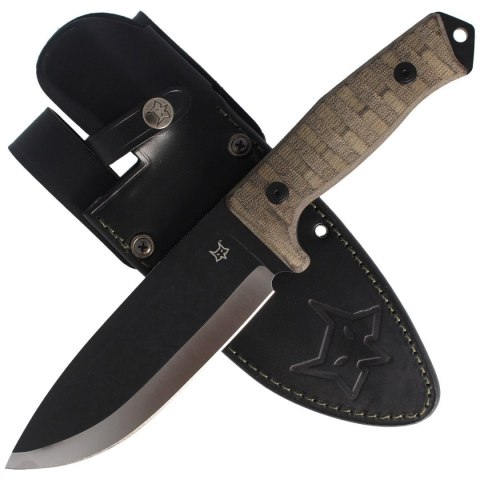 Nóż FOX Bushman Bushcraft Canvas Micarta 160mm (FX-609 OD) FOX