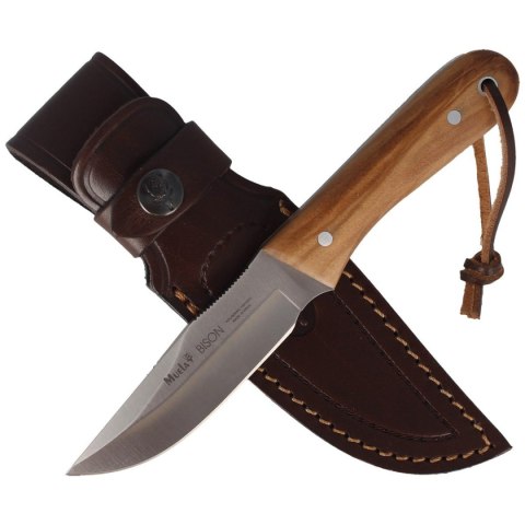 Nóż Muela Bison-9.OL Olive Wood, Satin X50CrMoV15 Muela