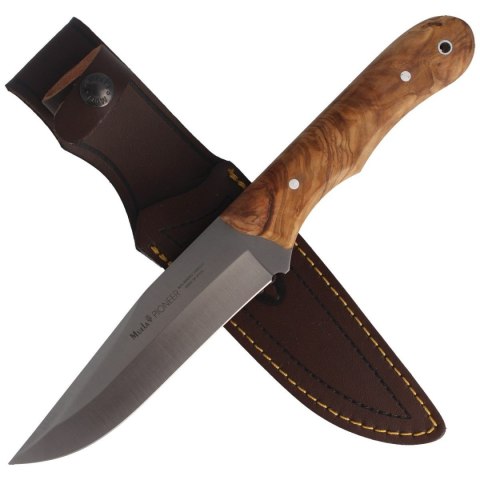Nóż Muela Full Tang Olive Wood, Satin X50CrMoV15 (PIONEER-14.OL) Muela