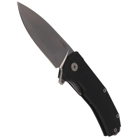 Nóż składany LionSteel KUR Black G10, Stonewashed Sleipner by Molletta (KUR BK) LionSteel