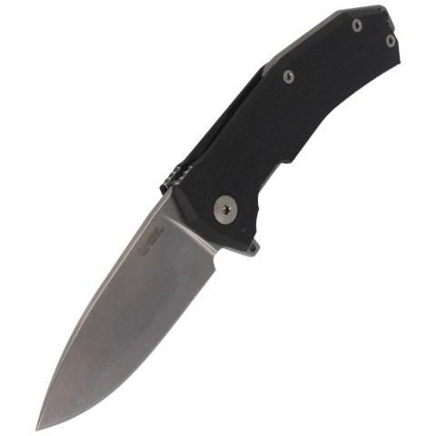 Nóż składany LionSteel KUR Black G10, Stonewashed Sleipner by Molletta (KUR BK) LionSteel