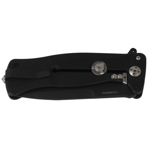Nóż składany LionSteel SR11A Black Aluminum, Black Sleipner by Molletta (SR11A BB) LionSteel