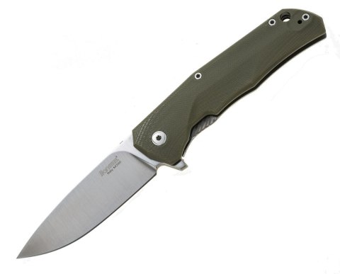 Nóż składany LionSteel T.R.E. G10 Green, Stone Washed Blade (TRE GGR) LionSteel