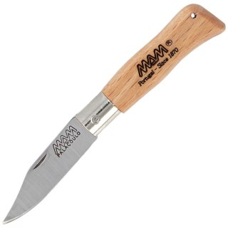 Nóż składany brelok MAM Douro Mini Light Beech Wood, Inox HW, Satin 420 (2003-LW) MAM