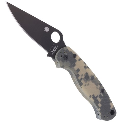 Nóż składany Spyderco Para Military 2 Digital Camo G10, Black DLC CPM S45VN by Sal, Eric Glesser (C81GPCMOBK2) Spyderco Inc.