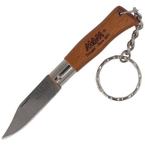 Nóż składany brelok MAM Douro Mini Light Beech Wood, Inox HW, Satin 420 (2002-LW) MAM