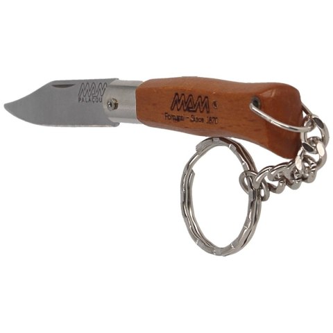 Nóż składany brelok MAM Douro Mini Light Beech Wood, Inox HW, Satin 420 (2002-LW) MAM