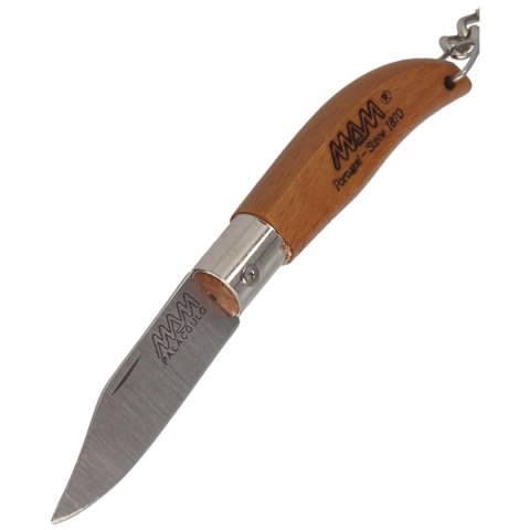 Nóż składany brelok MAM Iberica Mini, Dark Beech Wood, Inox HW, Satin 420 (2000-DW) MAM