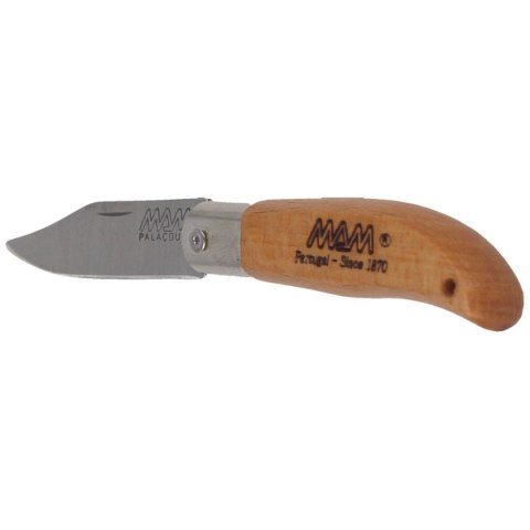Nóż składany brelok MAM Iberica Mini Light Beech Wood, Inox HW, Satin 420 (2001-LW) MAM
