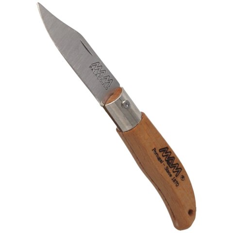 Nóż składany brelok MAM Iberica Mini Light Beech Wood, Inox HW, Satin 420 (2001-LW) MAM