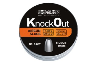 Diabolo JSB KO Slugs .217 5,5mm, 1,850g - 150szt