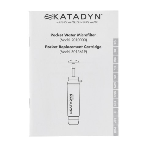 Filtr ceramiczny do wody Katadyn Pocket Filter - black edition Katadyn