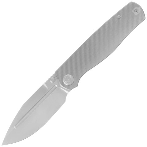 Nóż składany Kubey KB Knives Albatross Gray Titanium, Silver Beadblasted M390 by Ray Laconico (KB471A) Kubey Knife