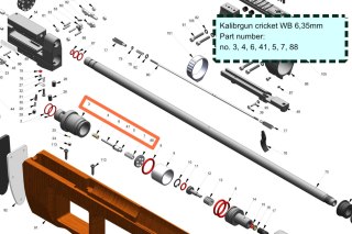 Zestaw iglicy zaworu Kalibrgun Cricket 6,35mm