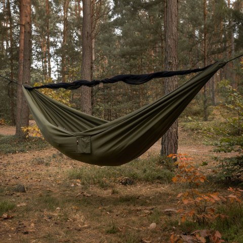 Hamak TigerWood Ważka V1 long z moskitierą Double Zip, khaki Tigerwood